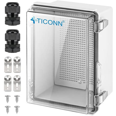 junction box transparent cover|ticonn waterproof electrical junction box.